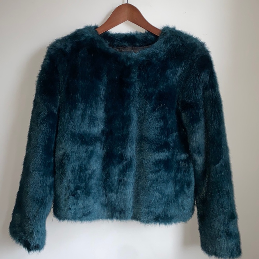 Soft fur jacket.